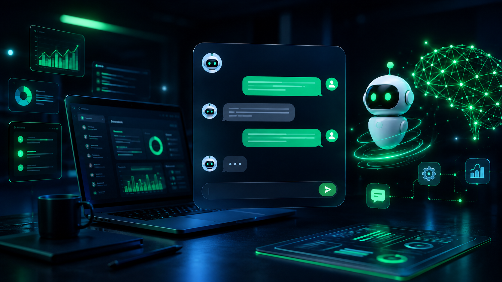AI Chatbot service illustration
